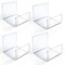 Azar Displays Acrylic Easel Stand U-Shaped with Front Lip for Counter, 4PK 515404-4PK - alternate 1